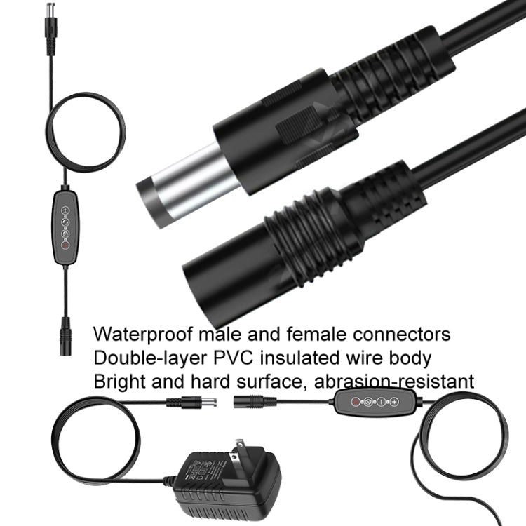4 huvuden 12V Full Spectrum Röd och Blå Ljuspanel Växtbelysning Fröväxtbelysning (EU-kontakt)