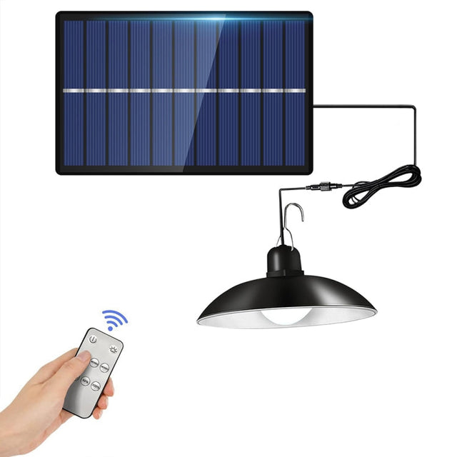 IP65 Vattentät Utomhus Solenergi LED Lampa Kandelaber Inomhusbelysning, Specifikation: Enkel Vit Ljus med Fjärrkontroll