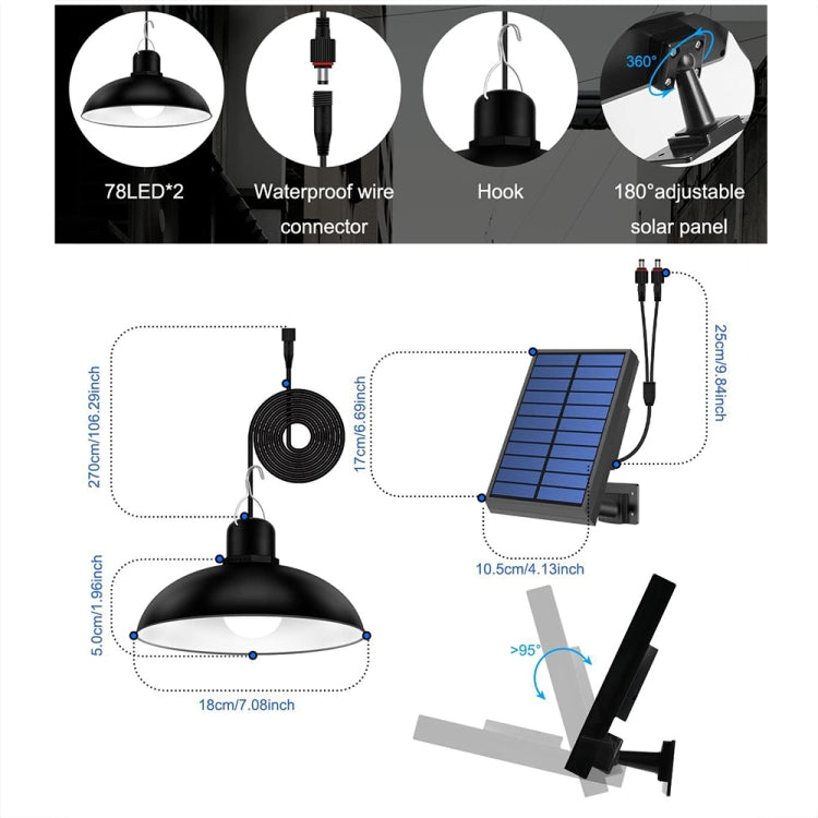 IP65 Vattentät Utomhus Solenergi LED Lampa Kandelaber Inomhusbelysning, Specifikation: Enkel Vit Ljus med Fjärrkontroll