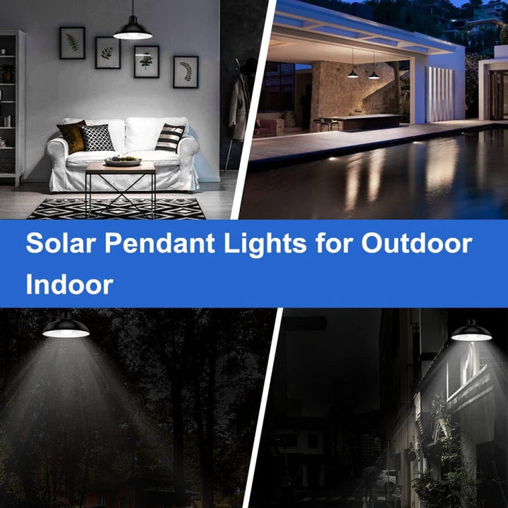 IP65 Vattentät Utomhus Solenergi LED Lampa Kandelaber Inomhusbelysning, Specifikation: Enkel Vit Ljus med Fjärrkontroll