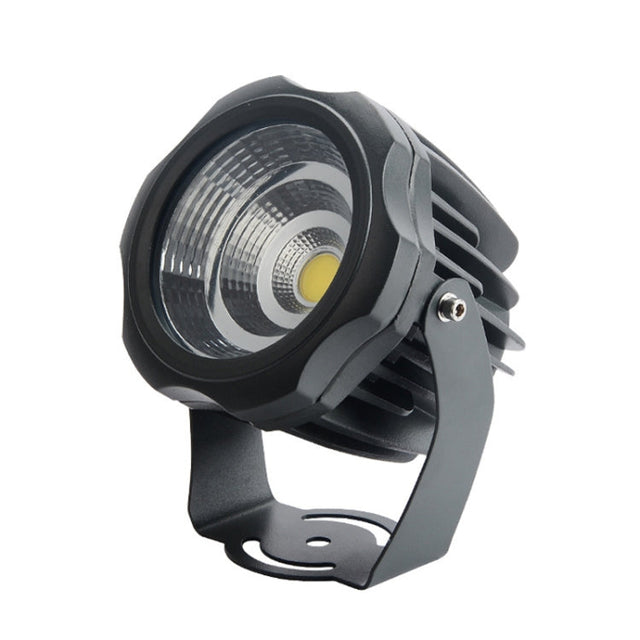 LED strålkastare COB utomhus vattentät spotlight reklamskylt belysning trädgårdslampa, färg: 30W 7 färger