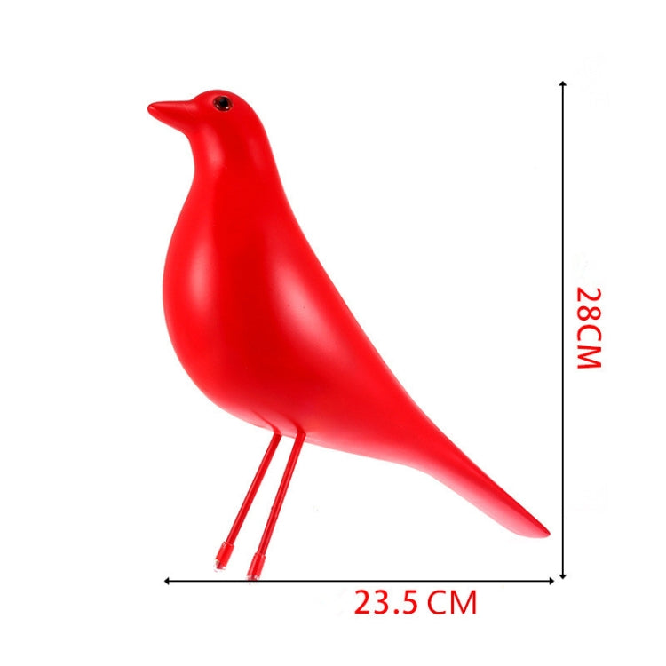 Resin Craft Fågel Figurine Kontorsprydnader Heminredning Tillbehör (Svart)