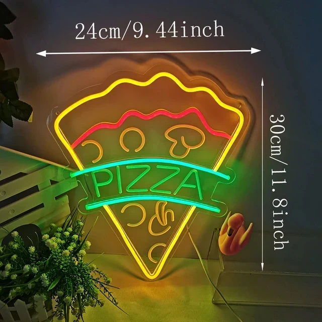 Neon Snabbmatskylt – Ljusa Tacos Design, LED Nattlampa för Restauranger och Kök |