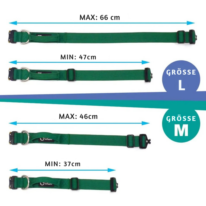 Taktisk Hundhalsband med Metallspänne &amp; Handtag