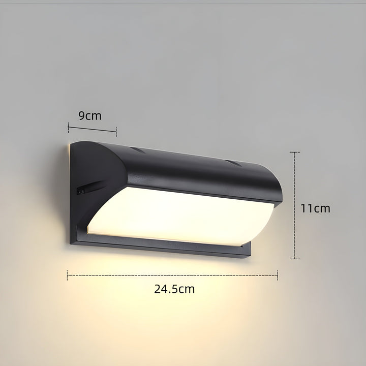 LED Utomhus Rörelsesensor Vattentät Vägglampa