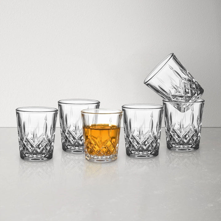 Graverade Tequila Shotglas-set