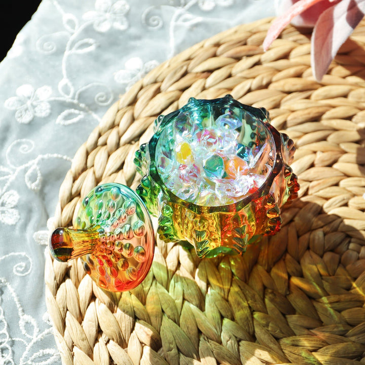 Iridescent Socker Skål med Lock