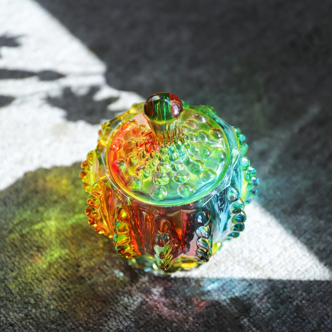 Iridescent Socker Skål med Lock