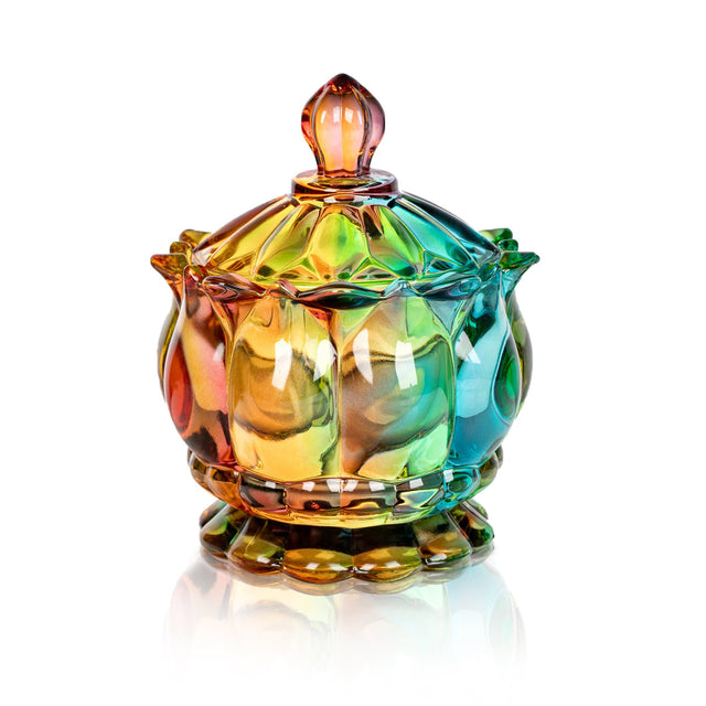 Iridescent Socker Skål med Lock