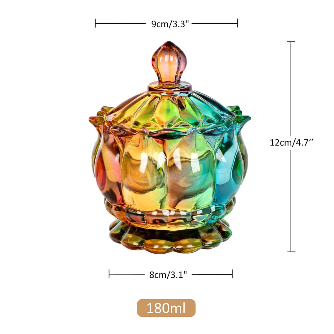 Iridescent Socker Skål med Lock