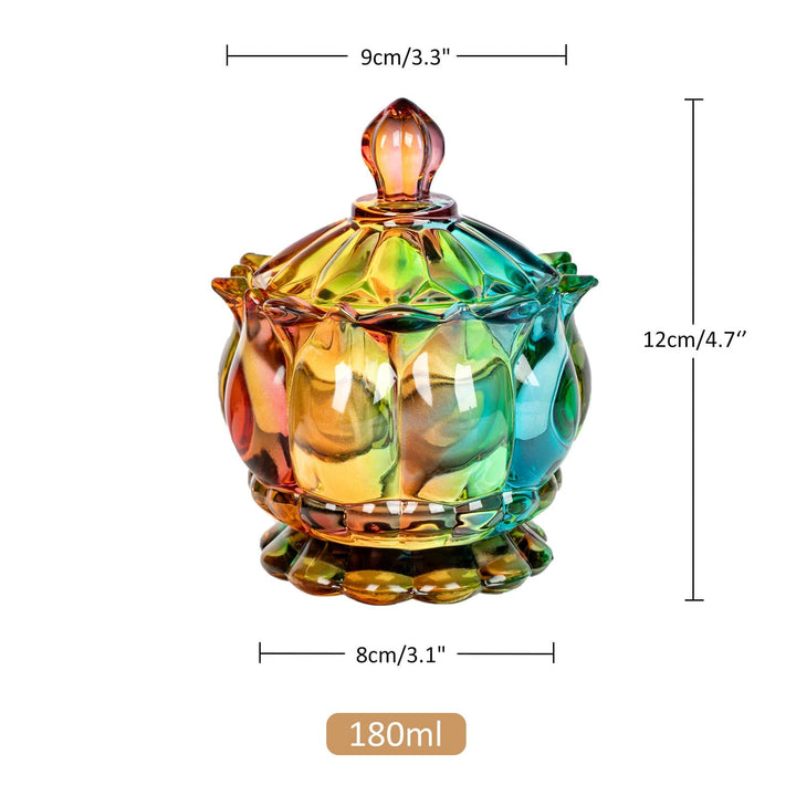 Iridescent Socker Skål med Lock