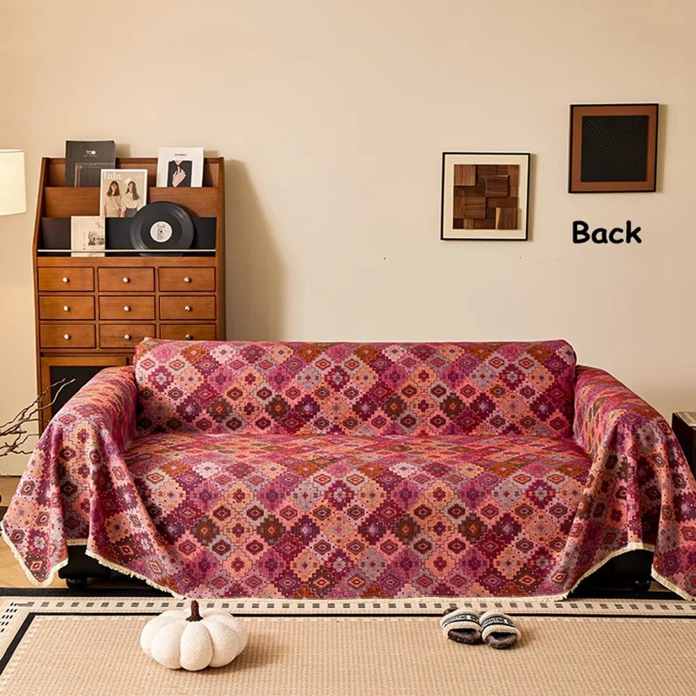 Zahara Geometrisk Tribal Kilim Sofföverdrag