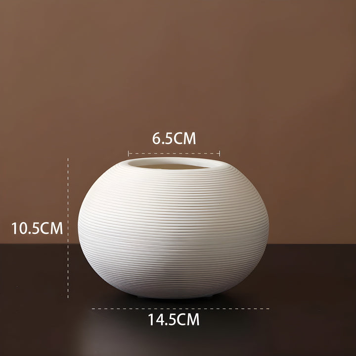 Minimalistisk Handgjord Keramisk Zen Vasen