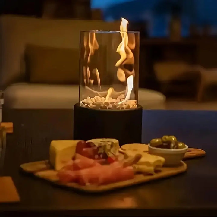 TableFlame | Elegant &amp; Modern Bordslampa med Eld