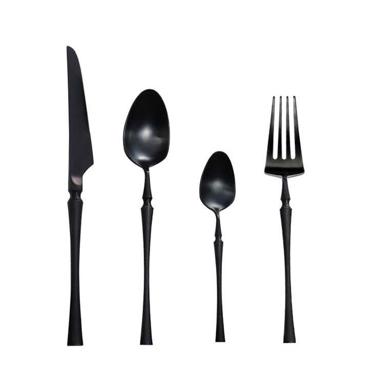 Klassiskt Set i Rostfritt Stål med Eleganta Handtag