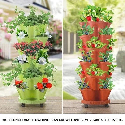 Vertikal Trädgård - PlantStack - Platsbesparande - Grön Gitterlösning