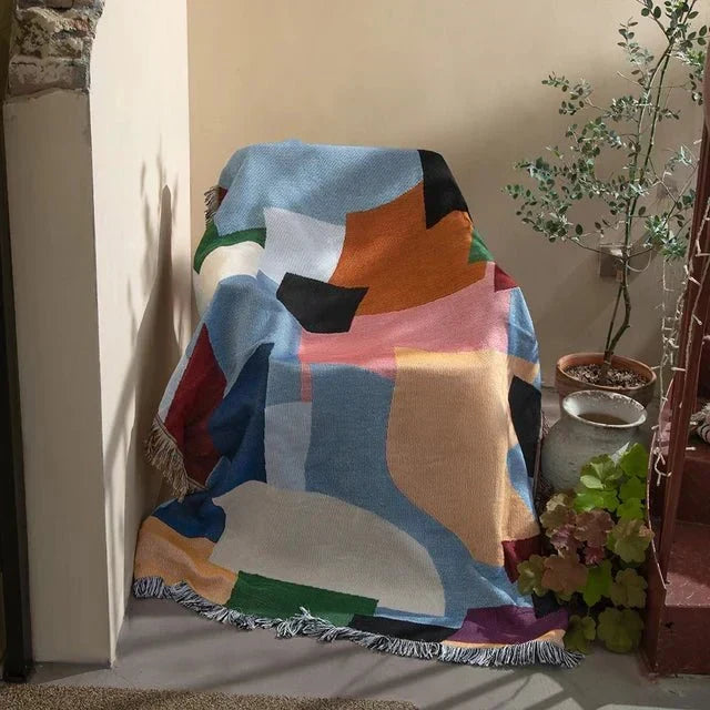 Abstrakt Vävda Väggtapet Filt