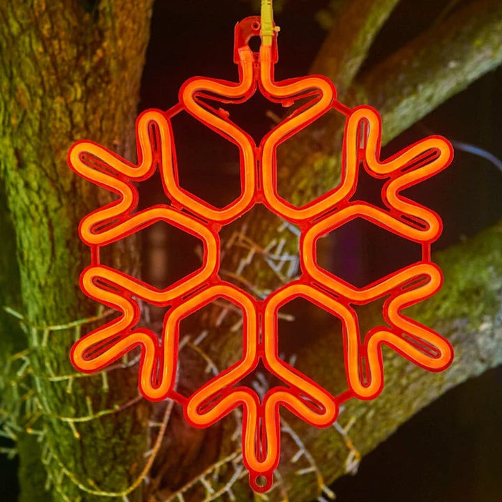 Vattentät LED Snöflinga Lampa för Festlig Vinterdekoration