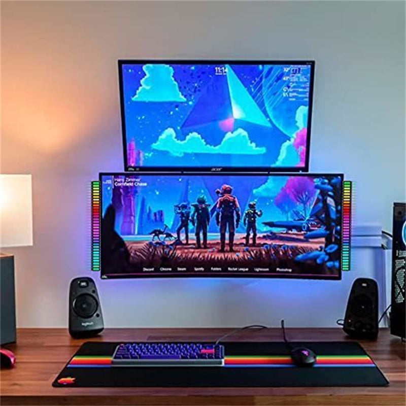 Trådlös ljudstyrd RGB-ljusramp