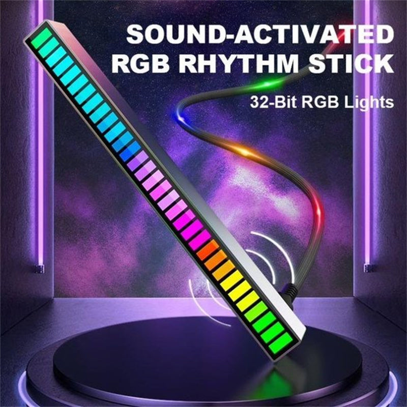 Trådlös ljudstyrd RGB-ljusramp