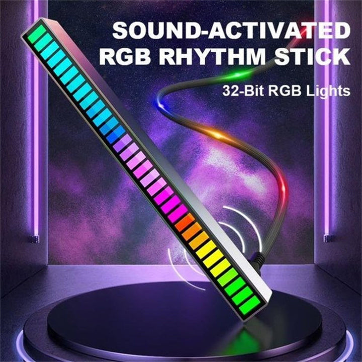 Trådlös ljudstyrd RGB-ljusramp