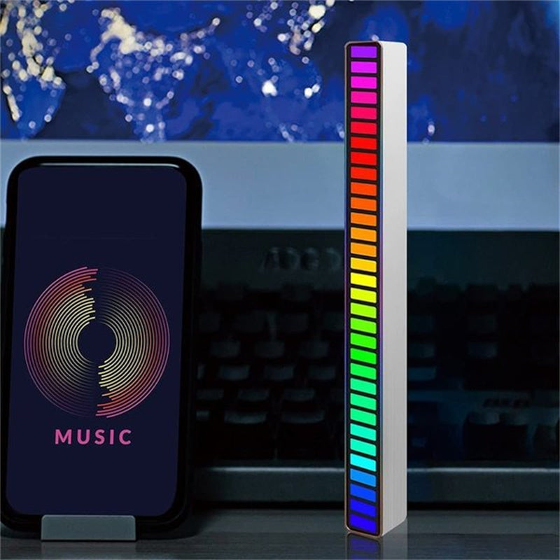 Trådlös ljudstyrd RGB-ljusramp
