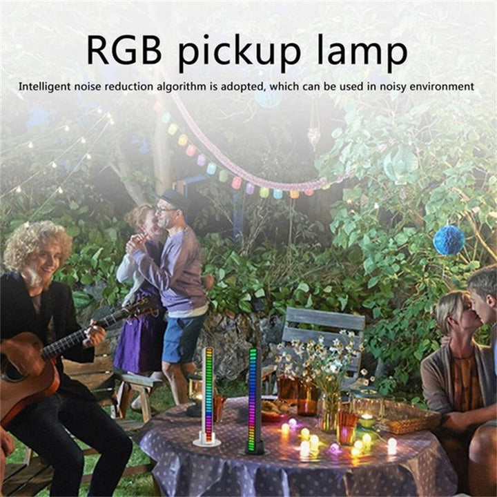 Trådlös ljudstyrd RGB-ljusramp
