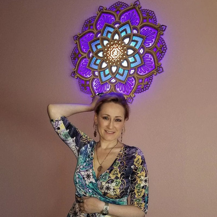 Mandala Yoga Rum Nattlampa LED