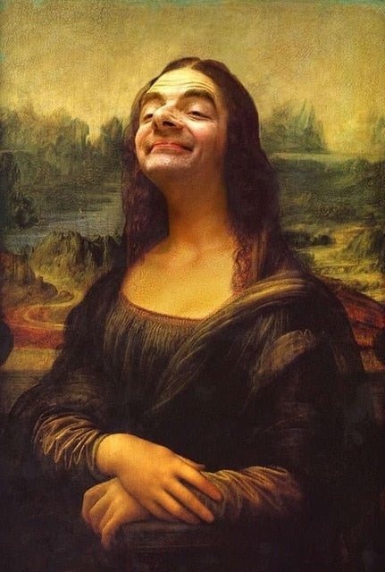 Ästetisk Rolig Mona Lisa Canvas Poster