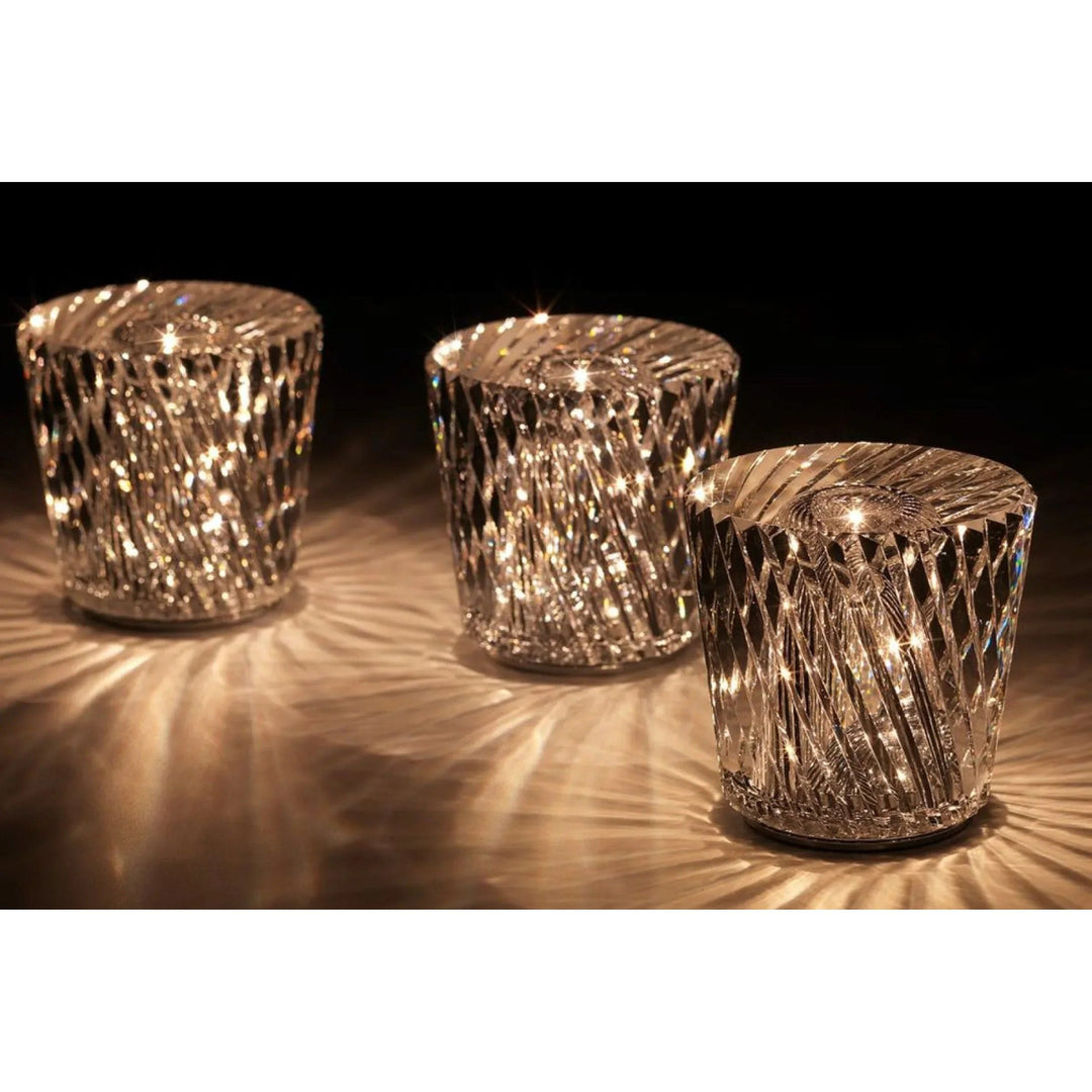 Lampa - Lyxig Diamant Crystal LED Uppladdningsbar Bordslampa