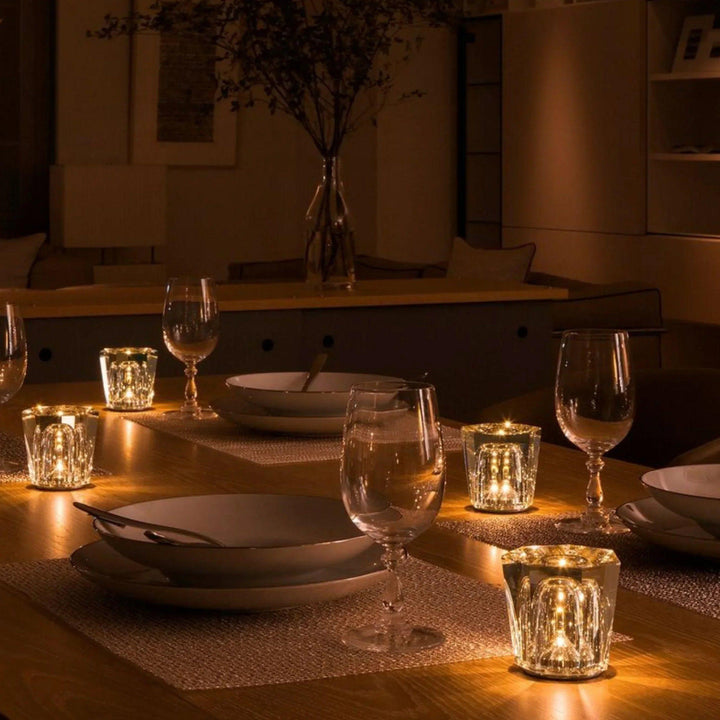 Lampa - Lyxig Diamant Crystal LED Uppladdningsbar Bordslampa