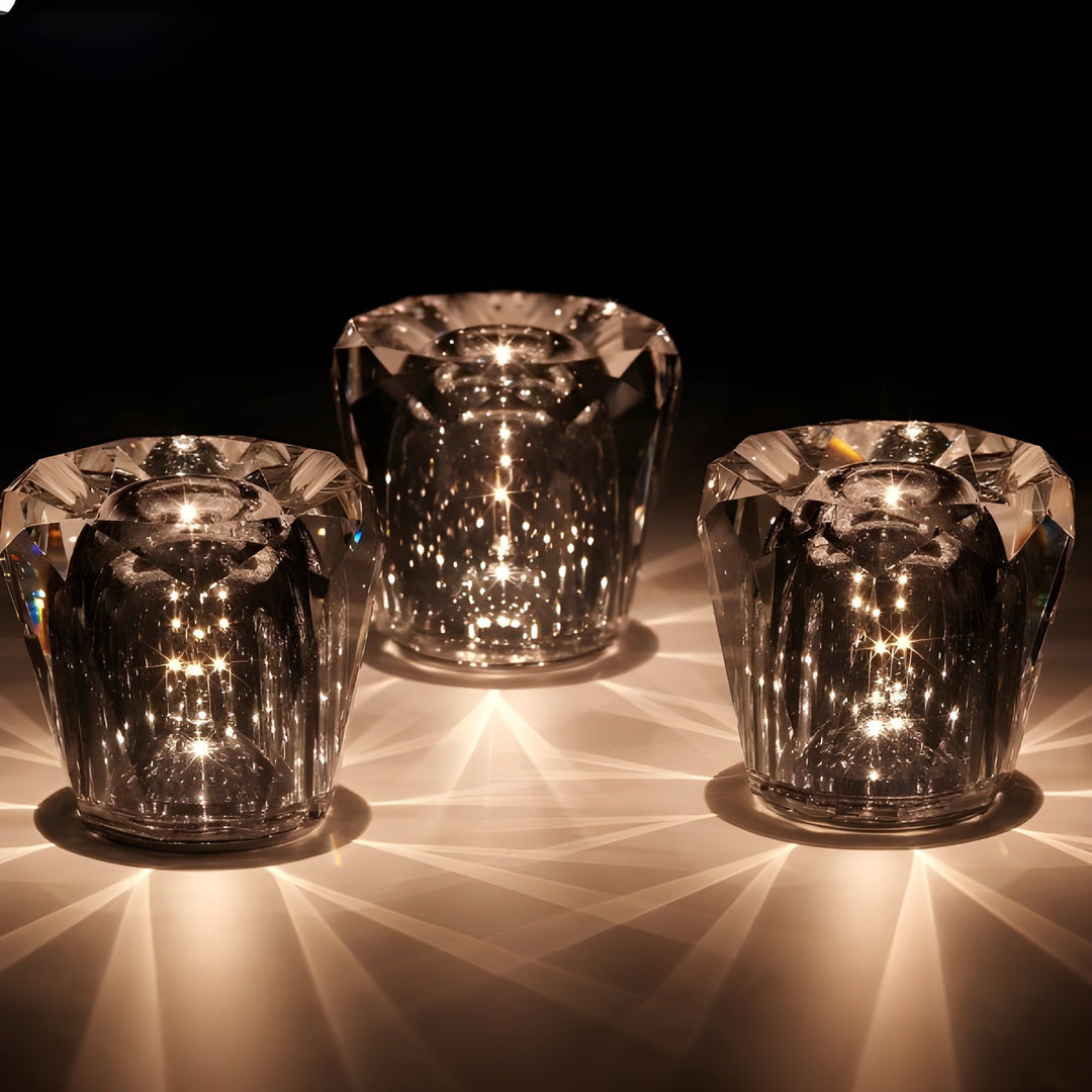 Lampa - Lyxig Diamant Crystal LED Uppladdningsbar Bordslampa
