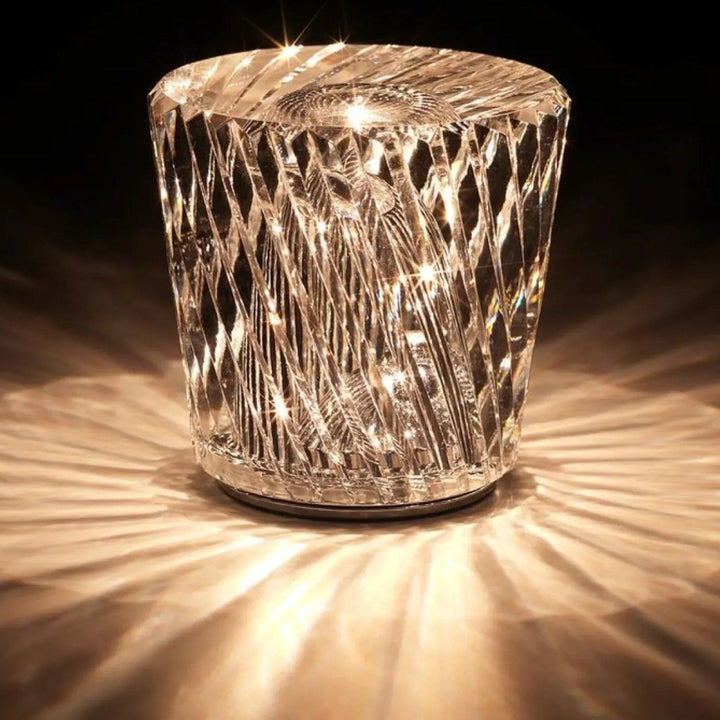 Lampa - Lyxig Diamant Crystal LED Uppladdningsbar Bordslampa