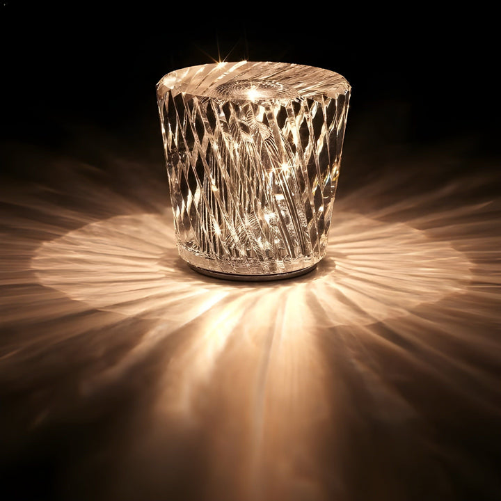 Lampa - Lyxig Diamant Crystal LED Uppladdningsbar Bordslampa