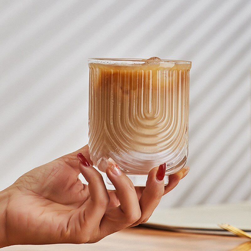 Amerikansk Is Latte Glas Kaffe Mug