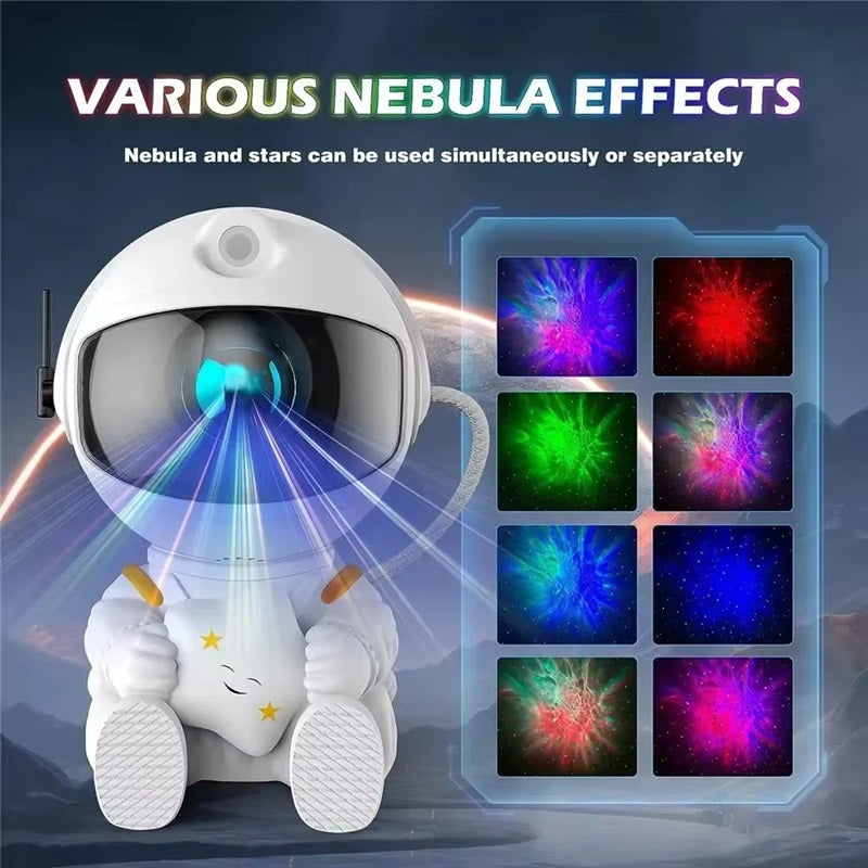 Astronaut Galax Projektor LED Nattlampa