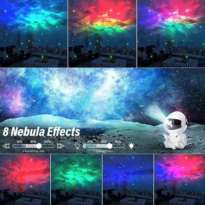 Astronaut Galax Projektor LED Nattlampa