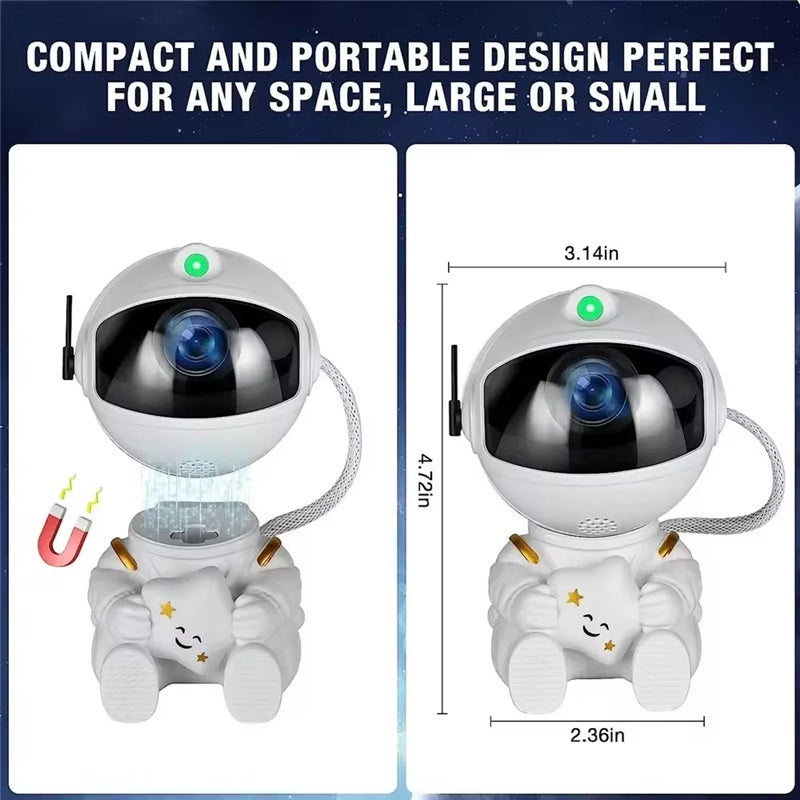 Astronaut Galax Projektor LED Nattlampa