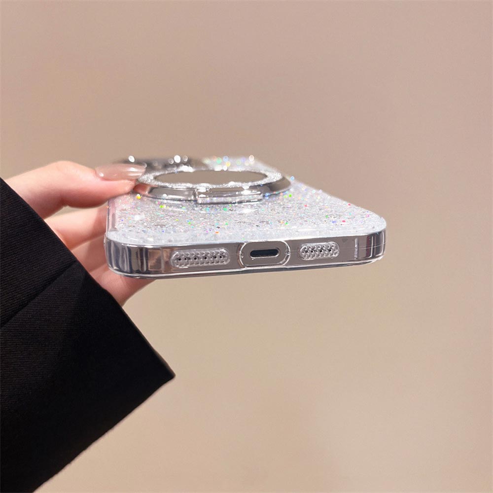 Silver Glitter Spegel MagSafe