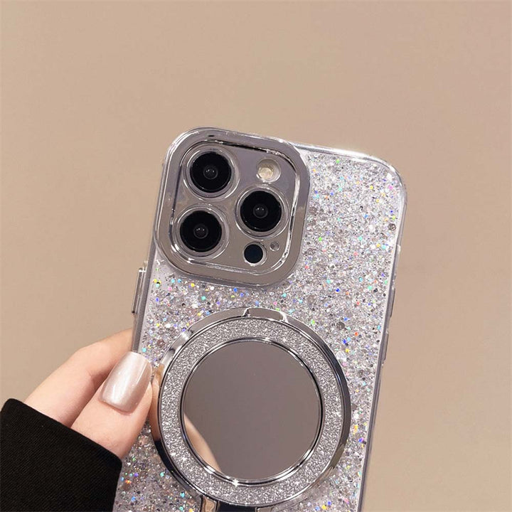 Silver Glitter Spegel MagSafe