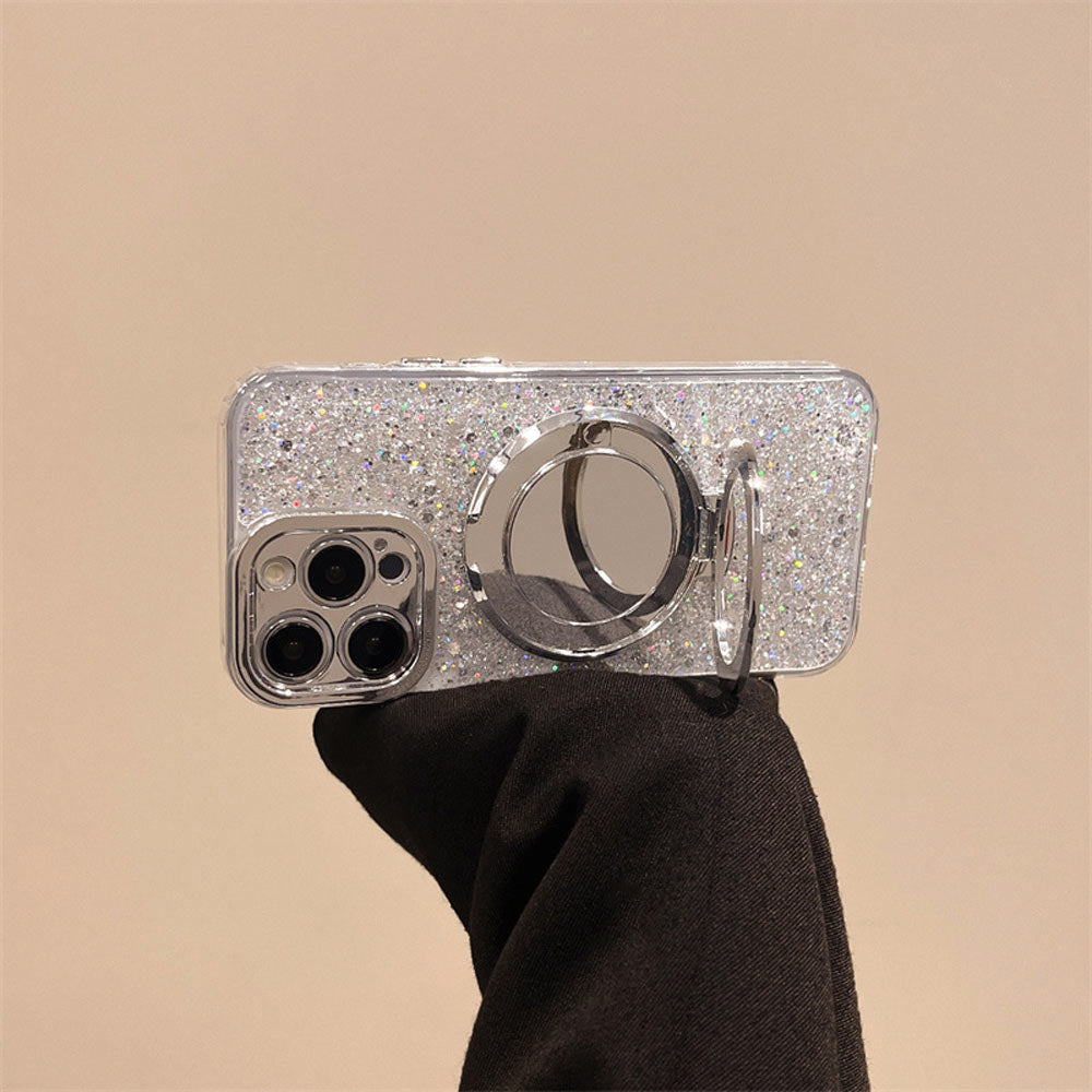 Silver Glitter Spegel MagSafe