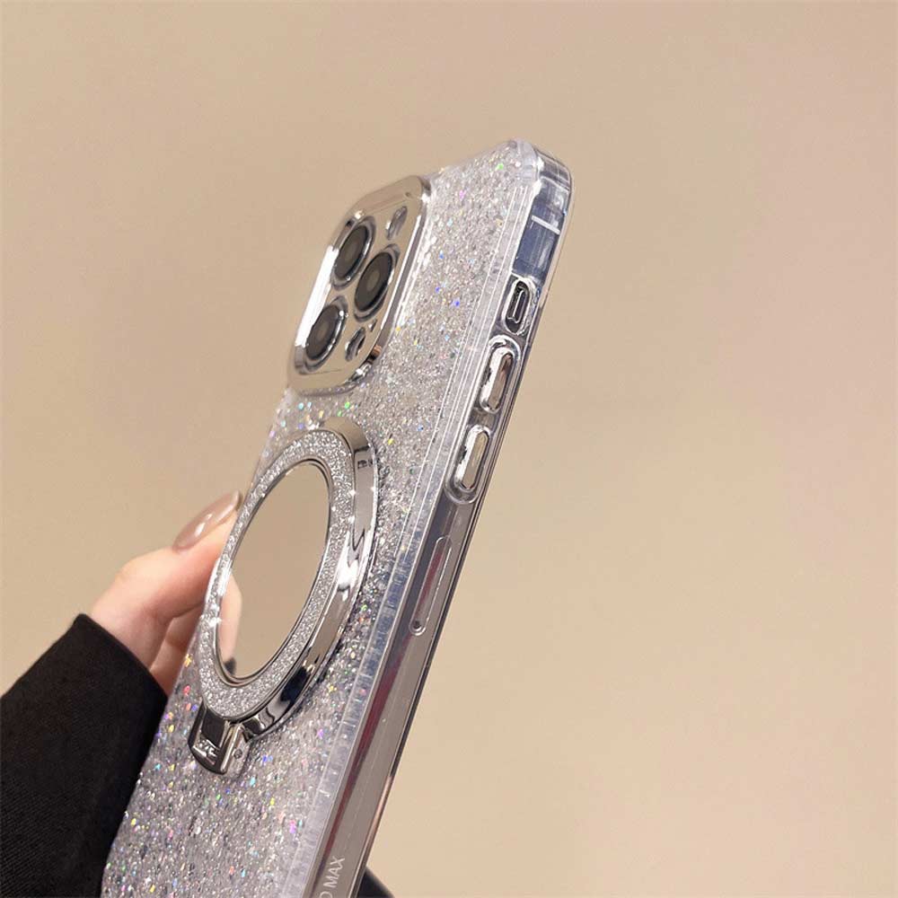 Silver Glitter Spegel MagSafe