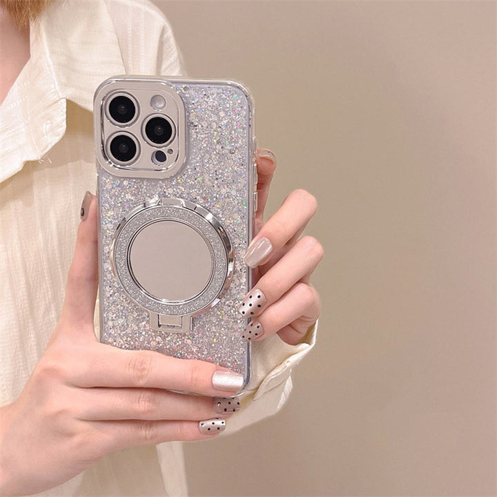 Silver Glitter Spegel MagSafe