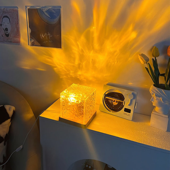 Aurora Cube Nattlampa