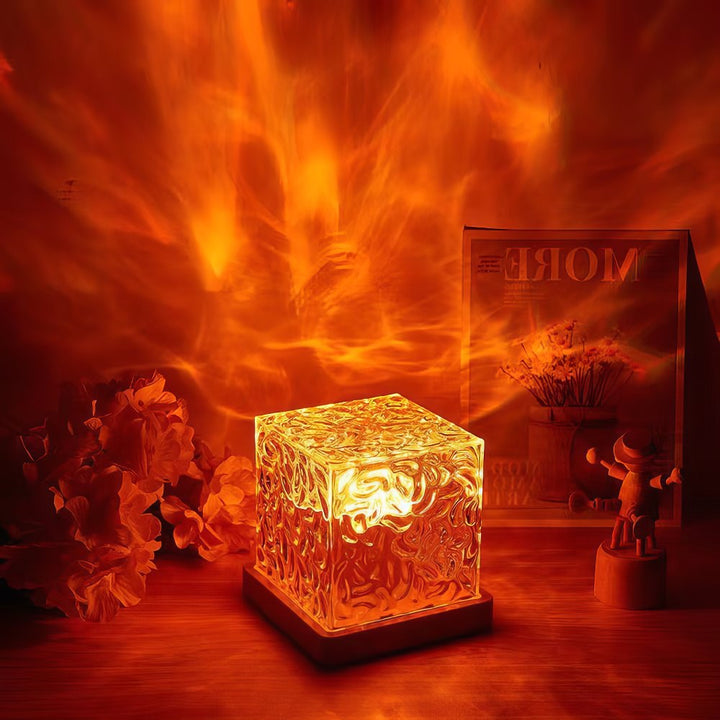 Aurora Cube Nattlampa