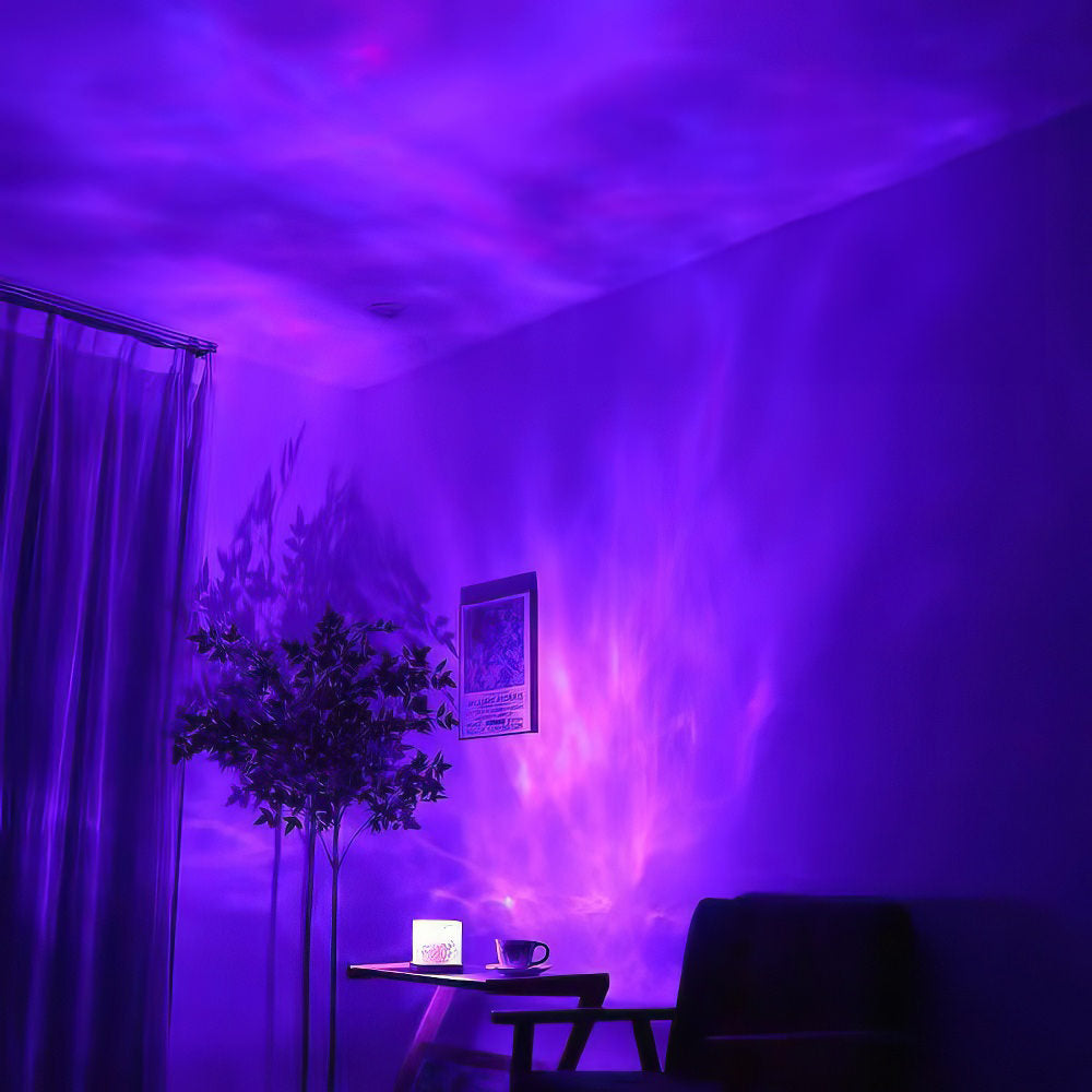 Aurora Cube Nattlampa