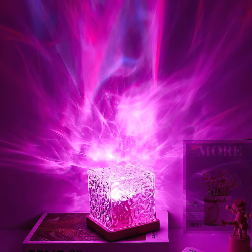 Aurora Cube Nattlampa