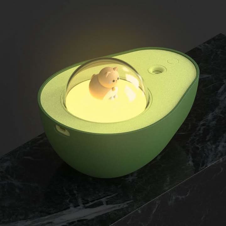 Avokado Nattlampa Luftfuktare med USB &amp; LED