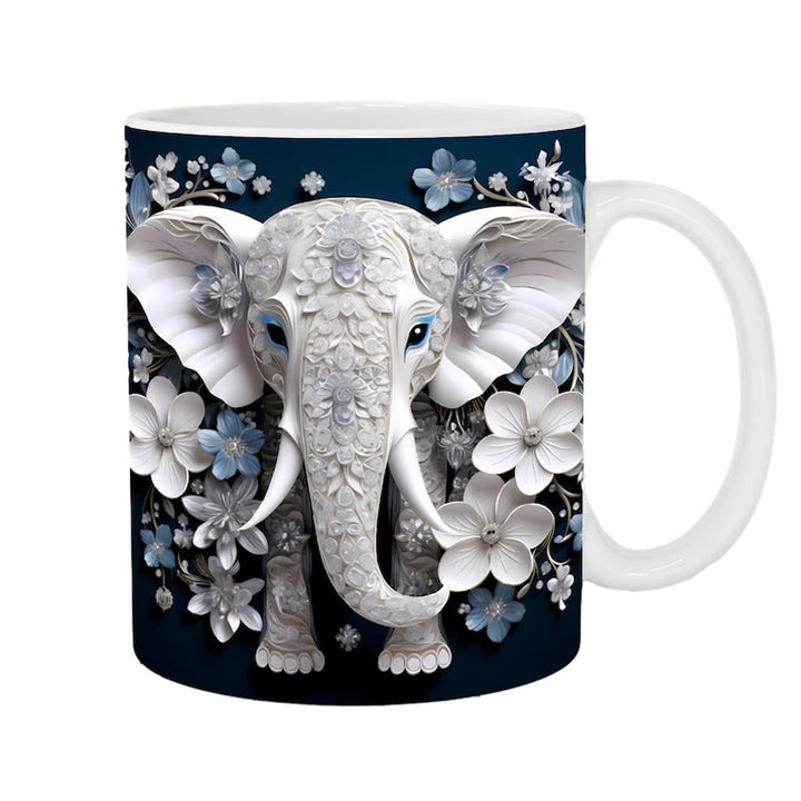 3D Elefant Blomkrus