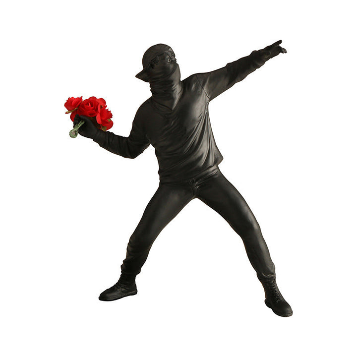 Banksy Blomsterupprorsman Ornament